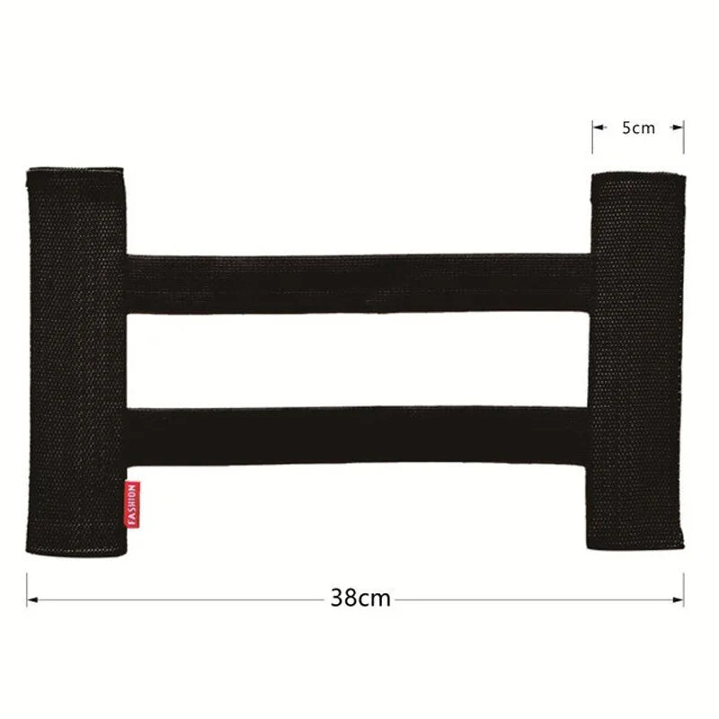 Car Back Rear Trunk Elastic Mesh Fixed Straps Car Interior Organizer Extinguisher Storage Net Seat Back Fixing Bag Car Accessory