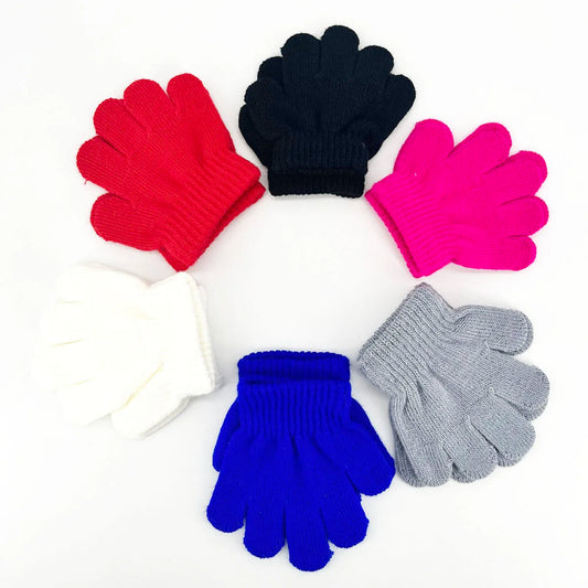 Guantes cálidos de invierno para bebés de 1 a 3 años, manoplas de punto suaves y cómodas para niños pequeños