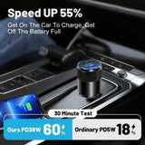 Olaf USB Type-C Car Phone Adapter Fast Charging, Quick Charge 3.0, 68W, PD, iPhone 13, 12, Xiaomi, Huawei, Samsung S21