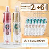 12Pcs/Set Transparent Dot Dispensing Double-sided Tape Replaceable Refills Handbook Dot Glue Stationery School Office Supplies