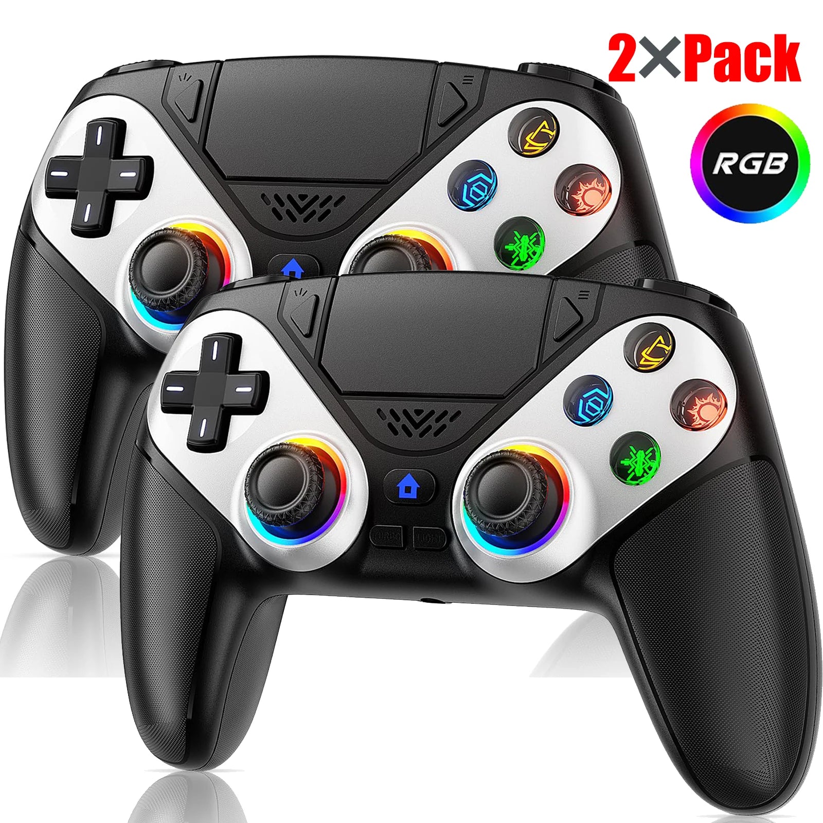 Controller For Playstation 5 PS5/PS5 Pro/Slim/PC Gamepads W/Hall Effect RGB Wireless Game Control Joystick Marco/Turbo Program