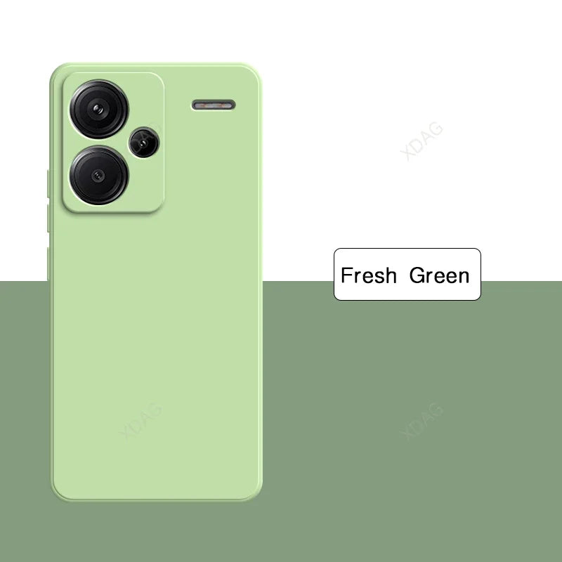 Original Soft Case for Xiaomi Redmi Note13 Note 13 Pro Plus Pro+ 13Pro+ 5G Shockproof Full Protective Liquid Silicone Back Cover