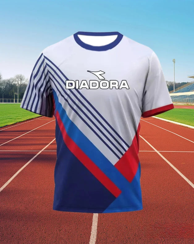 Hot Selling Fitness Short Sleeve DIADORA Badminton Sport Clothes T-shirt Comfortable Breathable Sweat Absorption Cycling Clothes