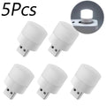 1/10Pcs Mini USB Night Light Warm White Eye Protection Book Reading Light USB Plug Computer Mobile Power Charging LED Night Lamp