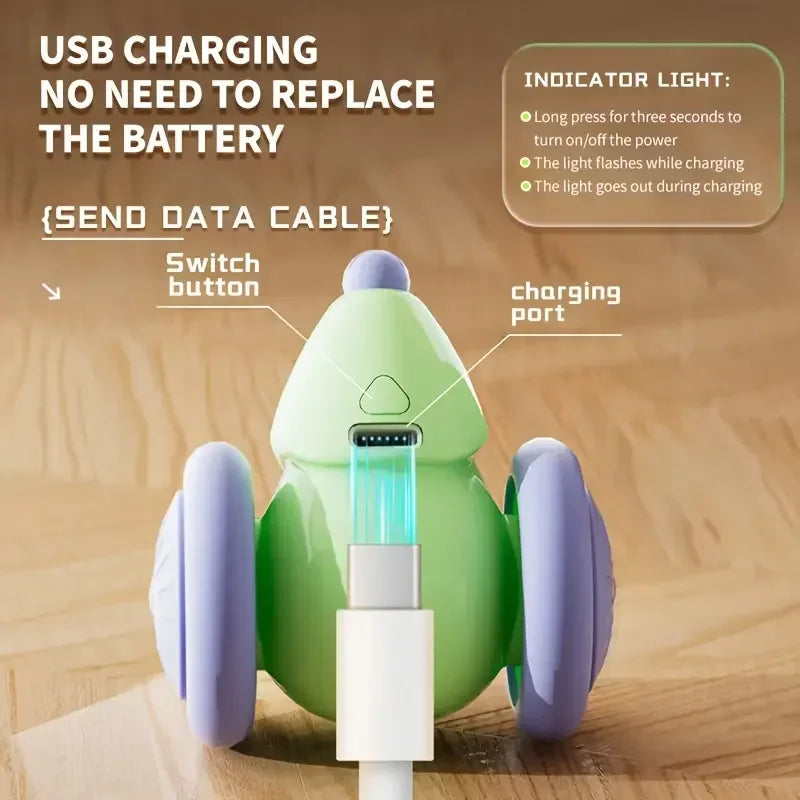 Brinquedos para animais de estimação Brinquedo interativo para gatos Carro elétrico com mouse - Teaser automático com produtos para animais de estimação para evitar obstáculos inteligentes