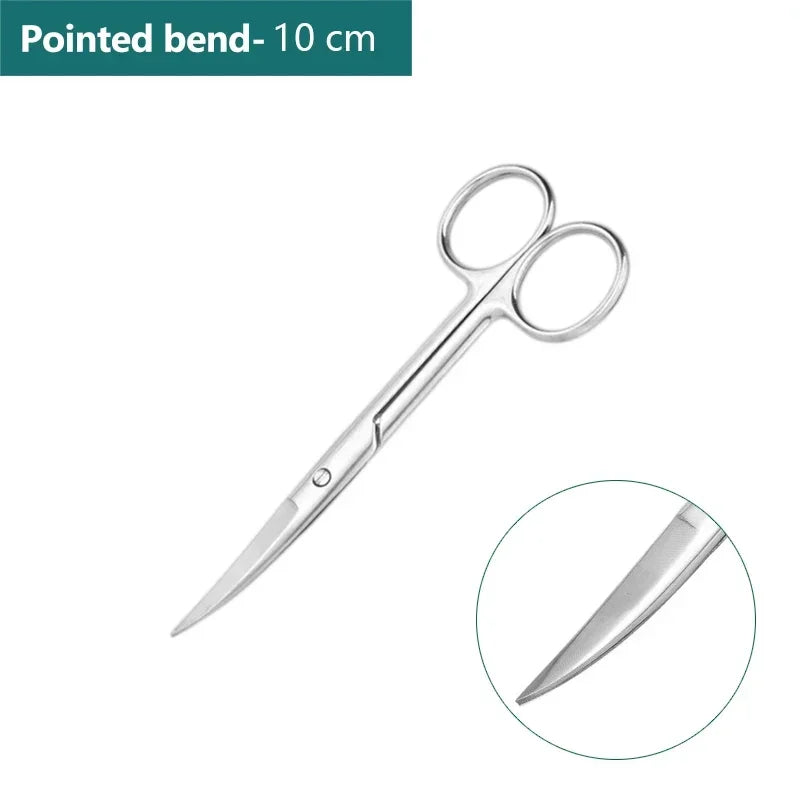 10cm/11.5cm/13cm/14cm/16 cm Animal Veterinary Vet Medical Stainless Steel Surgical Scissors Straight curved Tip Haircut Scissors