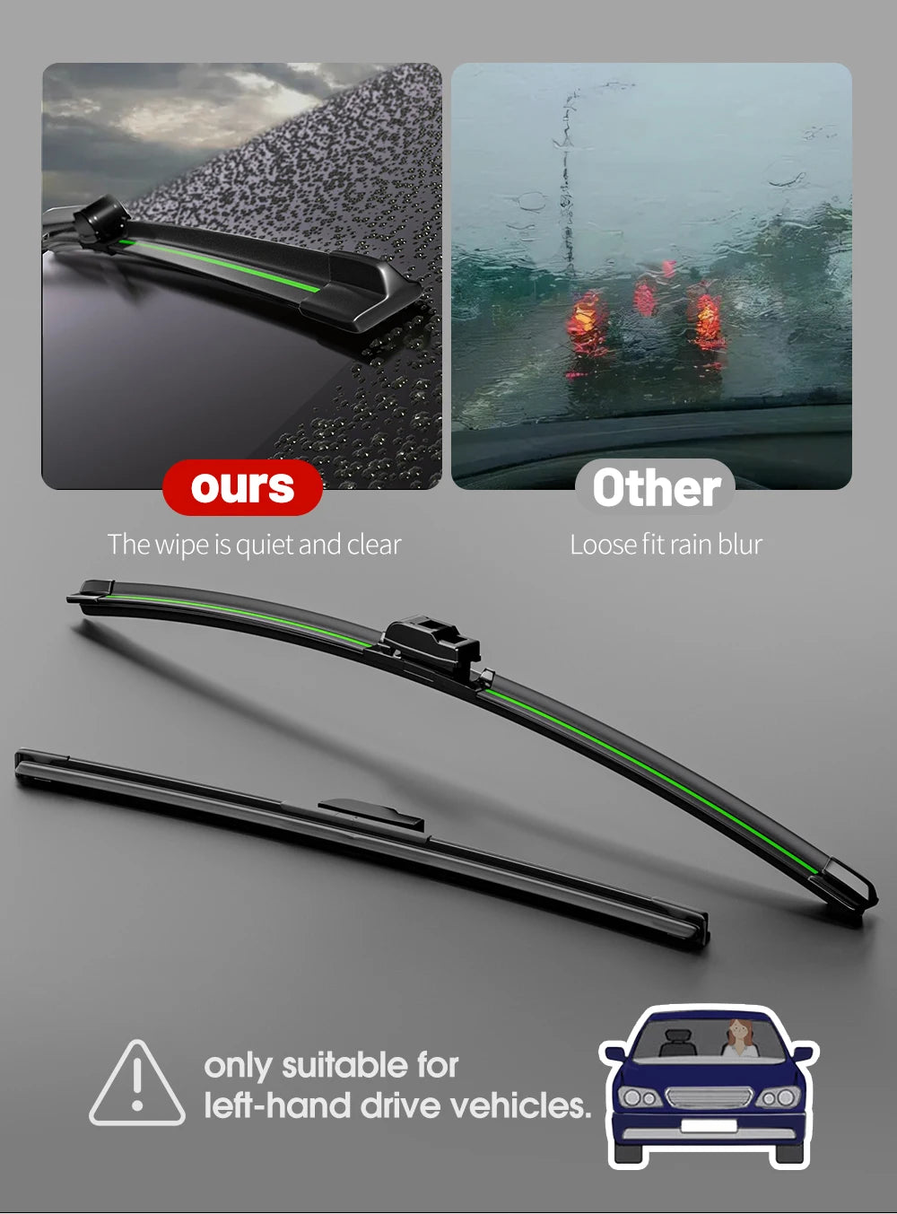 For Renault Captur Kaptur 2013-2023 Front Windshield Wiper Blades 2x Windscreen Window Accessories 2014 2015 2016 2017 2019 2021