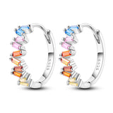 Real 925 Sterling Silver Colorful Dragonfly Butterfly Animal Earrings For Women Exquisite Birthday Anniversary Jewelry Gifts