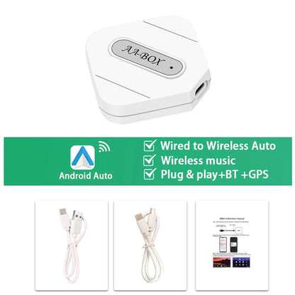 Podofo Wireless Carplay Box Android Auto Box USB AI Box AI Voice GPS Bluetooth Adapter WIFI Carplay Dongle For VW/Audi/Toyota
