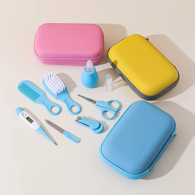 8pcs/Set Nail Clippers Baby Care Soft Comb Brush Care Combination Hair Comb Grooming Brush Set Nail Trimmer Tool Kit Healthcare