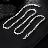 Colar de Corrente Cobra para Homens e Mulheres, prata esterlina 925, moda tira, alta qualidade, 1mm