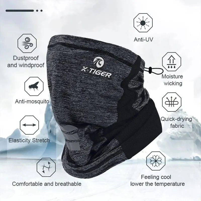 Mascarilla de ciclismo X-TIGER, transpirable, para pesca, entrenamiento, deporte, bufanda, polaina para el cuello, bandana de verano.