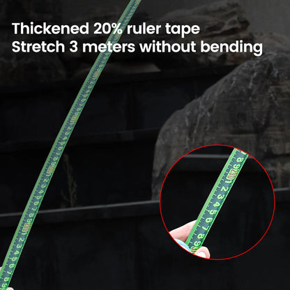 1PCS Self Locking Steel Tape Measuring Tool High-Precision Laser Inkjet Code Box Ruler Measure Fluorescent Widened Meter Ruler