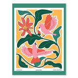 Bird Strawberry Wall Art Canvas Painting Print for Living Room Home Decor Matisse Flower Market Cat Girl