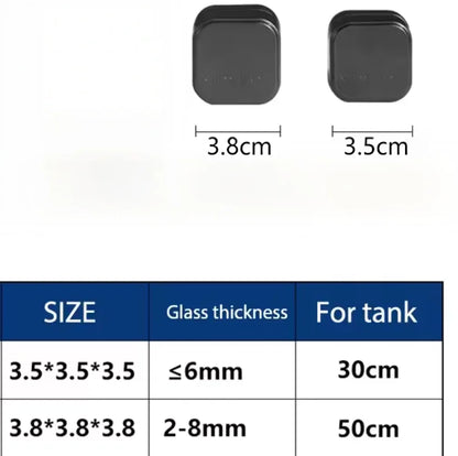Mini Square Magnetic Brush Aquarium Glass Cleaner Scratch-Resistant Glass Cleaner Magnetic Brush for Small Aquarium Fish Tank