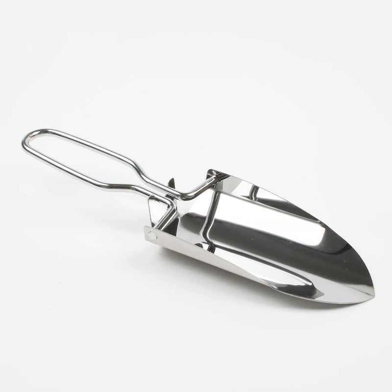 Mini Stainless Steel Garden Tools Collapsible Folding Shovel Camping Spade Gardening Tool Cloth Package