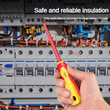 Juego de destornilladores aislados, destornilladores de estrella ranurados, destornillador plano Phillips, herramientas de mantenimiento profesionales de electricista, herramienta manual