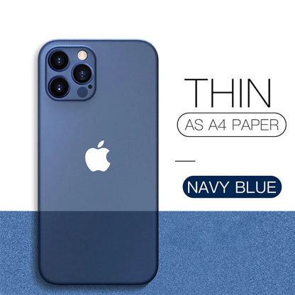 Nueva funda ultrafina mate de PP de 0,2 mm para iPhone 11, 12, 13, 14, 15 Pro, X, XR, Xs Max, 13 mini, 7, 8 Plus, SE 2020, carcasa rígida de PC transparente.