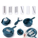 12PCS New Kitchen Multi-functional Nine-in-one Vegetable Cutter Grater Potato Radish Shredder Vegetable Cutter Salad Utensils