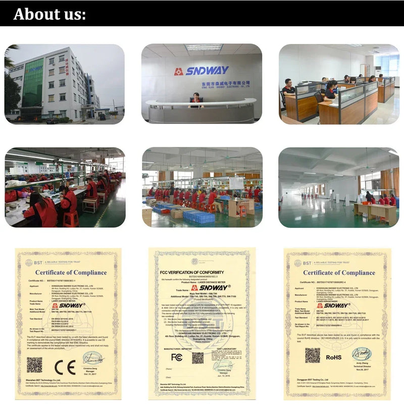 SNDWAY Telescope Laser Range Finder Digital Distance Meter Hunting Monocular Golf Rangefinder LCD Display Roulette Tape Measure