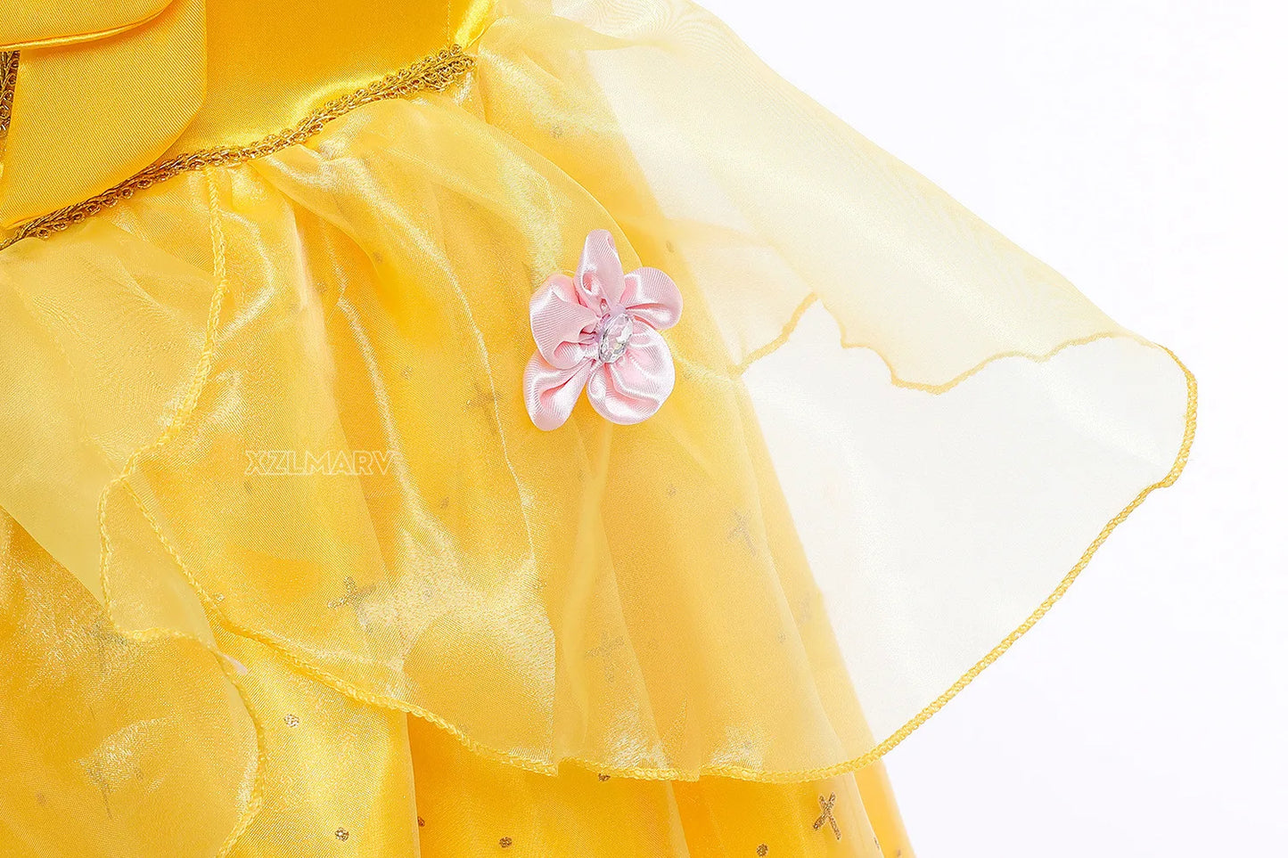New Princess Dresses Girls Belle Party Costume Girl Christmas Birthday Flower Clothes Beauty and the Beast Fancy Disguise