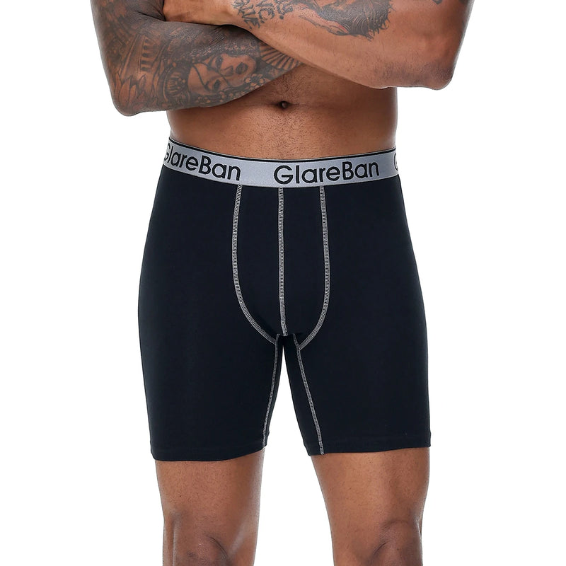 5pcs Set Mid-Long Cotton Boxer Shorts Men Underwear Male Underpants for Men Homme Boxershorts Slips Soft Panties Brand Briefs