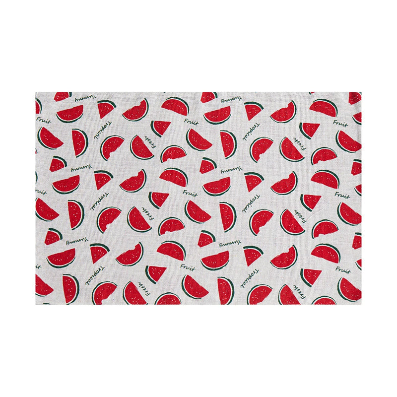 4 Pcs/Set Simple Tableware Mat Rectangle Individual Placemats Heat Insulation Dining Table Mat Table Decoration And Accessories