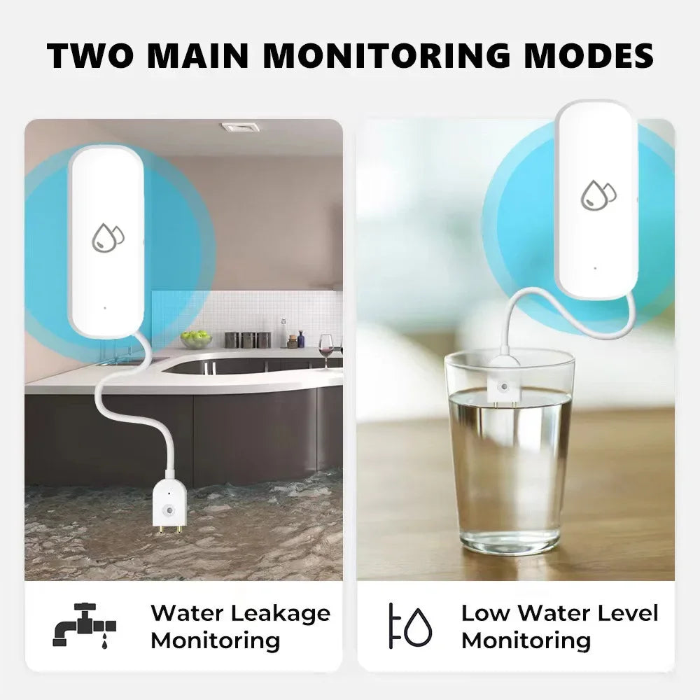 Tuya/Ewelink ZigBee Water Sensor Leakage Alarm Flood Leak Detector Smart Home APP Remote Control Smart Home Security Protection