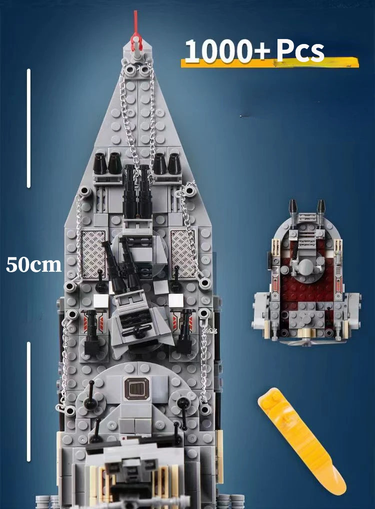 1000+Pcs Navy War Chariot Ship Army Boat Plane Model Warships Building Blocks City Children Toys for Boy