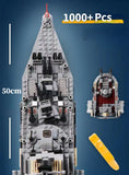 1000+Pcs Navy War Chariot Ship Army Boat Plane Model Warships Building Blocks City Children Toys for Boy
