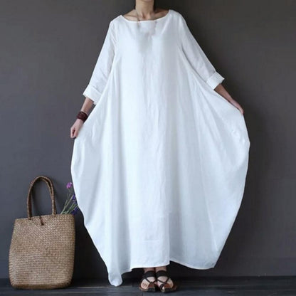 2023 Summer autumn Big Size Dresses Women 4xl 5xl Loose long vintage Dress Boho Shirt Dress Maxi Robe fashion Female