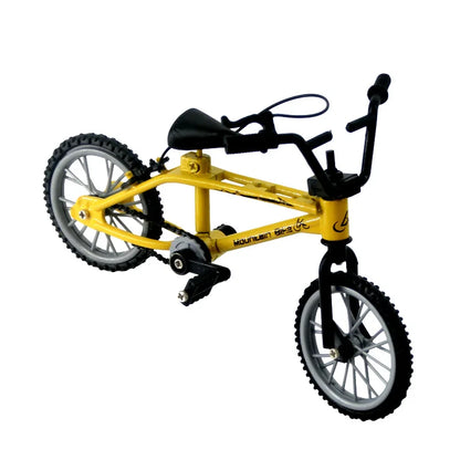 Mini Finger Bicycle Toys Alloy Miniature MTB Bike Model DIY Simulation Mountain Cycling Kid Gift Toy 1/12 Doll House Accessories