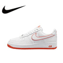 Nike Original White Air Force 1 07 Low Trendy Board Shoes Lightweight Breathable Mens Casual Shoes