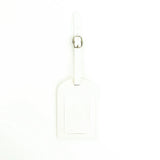 Customized Letters Smooth PU Leather Classic Ultra-Thin Travel Aviation Luggage Tag Signature Luggage Label