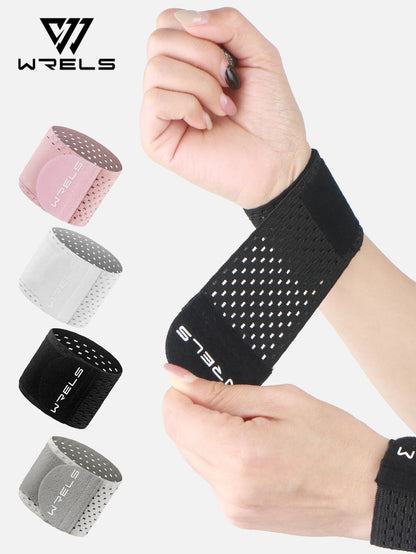 WRELS Wristband Wrapping Compression Sports Elastic Adjustable Wrist Guard Support Basketball Weight Training Wrist Wraps