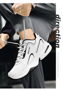 Men Sports Running Shoes Outdoor Walking Soft Casual Sneakers Fashion Designer Leather Sneaker Waterproof Men's Tennis Masculina