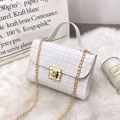 Minimalist Pu Leather Chain Shoulder Bag High-capacity Underarm Handbag Single Shoulder Bag Tote Bags Female Crossbody Bag