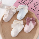 3 pares de calcetines de malla de verano para bebé, calcetines de algodón suave con lazo para recién nacidos, calcetines transpirables bonitos para niñas pequeñas de princesa