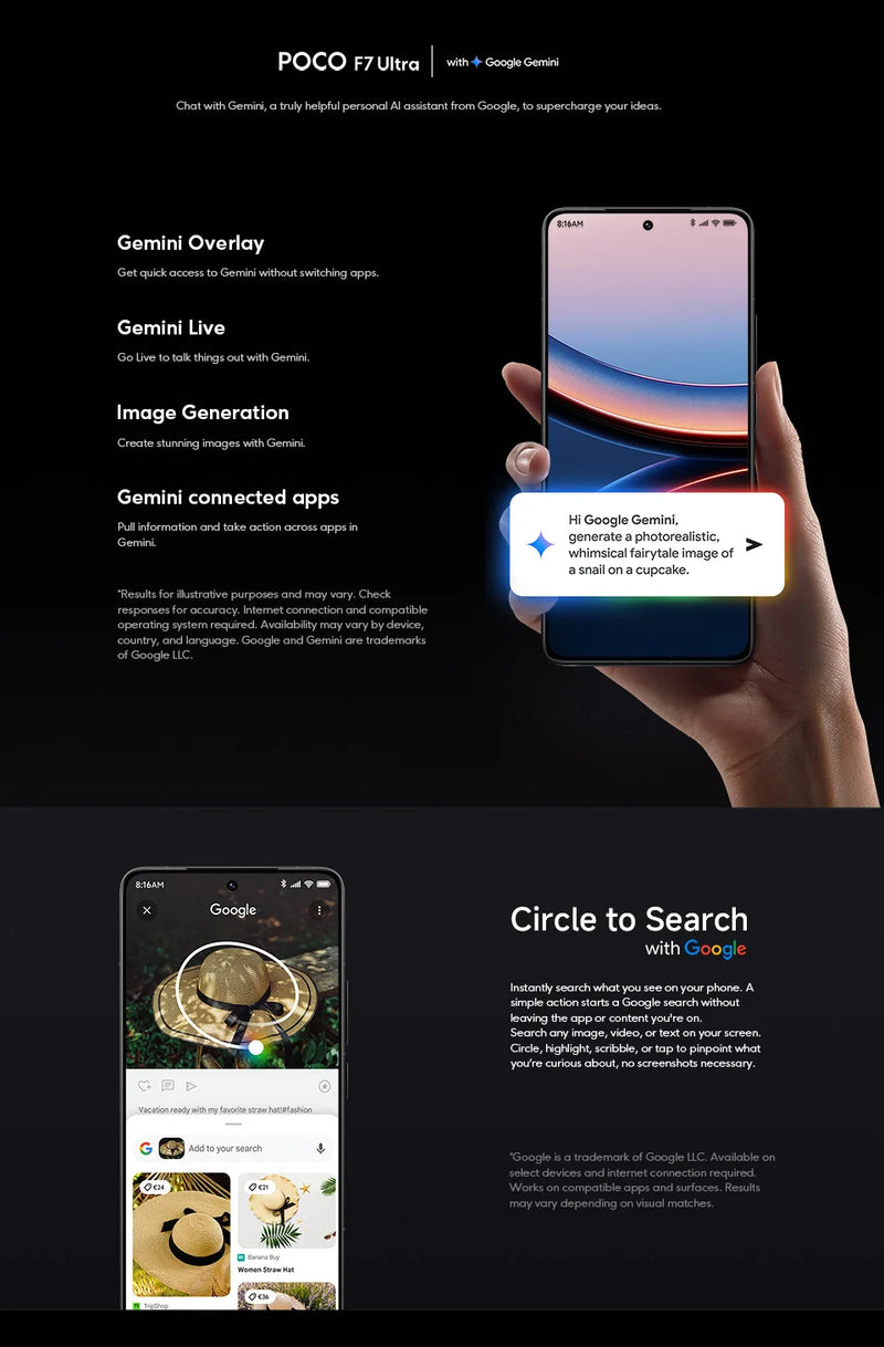 POCO F7 Ultra 5G NFC 12GB/256GB 16GB/512GB Global Version Mobile Phone Without Charger All New