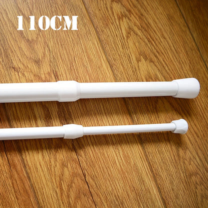 30-110CM Multi Purpose Spring Loaded Extendable Telescopic Curtain Pole Tension Rail Net Voile Pole Net Rods Curtain Telescopic