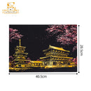 2 Sheets Scratch Paper Art Kit DIY Craft World Landmarks Animals City Scene Stylus Drawing Toy Adult Stress Relief Creative Gift