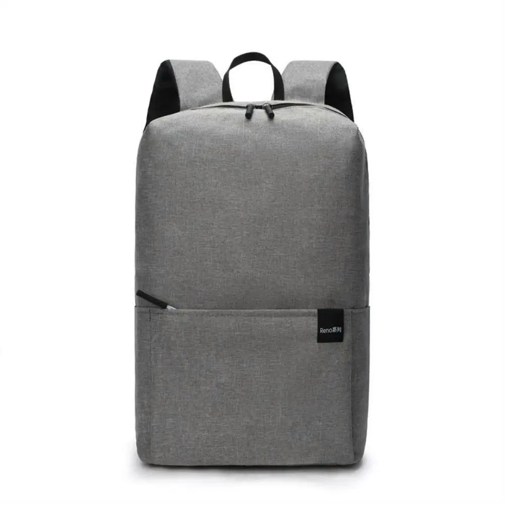 Portable Large Capacity Small Backpack Solid Color Waterproof Travel Bag Multiple Pockets Unisex School Bags Travel