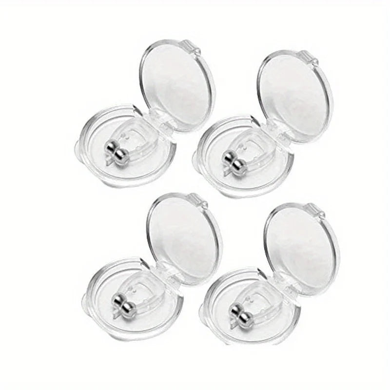 Anti-snoring Artifact, Silicone Magnetic Anti Snoring Nose Clip, Male and Female Creative Sleep Aid To Alleviate Snoring