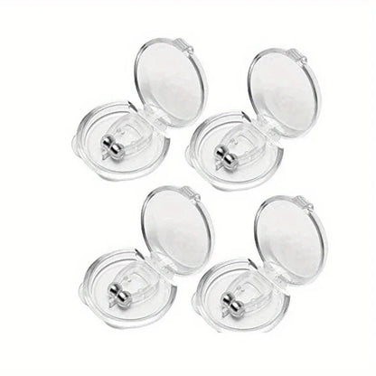 Anti-snoring Artifact, Silicone Magnetic Anti Snoring Nose Clip, Male and Female Creative Sleep Aid To Alleviate Snoring