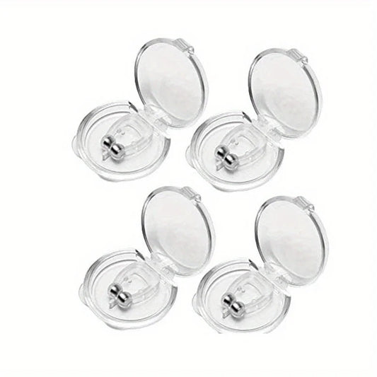 Anti-snoring Artifact, Silicone Magnetic Anti Snoring Nose Clip, Male and Female Creative Sleep Aid To Alleviate Snoring