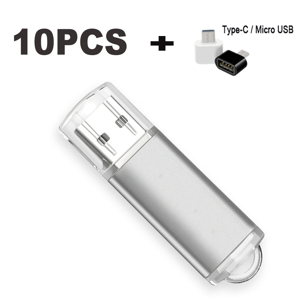 10PCS/lot Color USB Flash Drive 2.0 4GB 8GB 16GB Mini Memory Stick Pendrive 32GB 64GB 128GB USB Stick Flash Disk Free laser