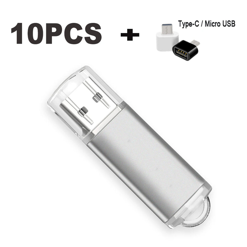10PCS/lot Colour USB Flash Drive 2.0 4GB 8GB 16GB Mini Memory Stick Pendrive 32GB 64GB 128GB USB Stick  Flash Disk Free laser