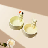 Kitten Candle Holder Cute Cat Candlestick Creative Aromatherapy Candle Holder Durable High Temperature Cartoon Candlestick Decoration