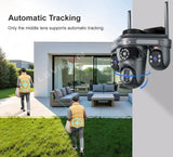 LS VISION 15MP Three Screen WiFi Camera Outdoor Three 360°Rotation PTZ IP Camera Human Auto Tracking Video Surveillance Cam CCTV
