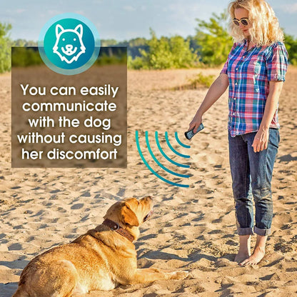 Ultrasonic Dog Chaser Stop Aggressive Animal Attacks Dog Repeller Stop Bark Device with LED Flashlight Pet Dog Training Tools